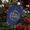 Epk store christmascards letterart kugel blue | ein paar kreative