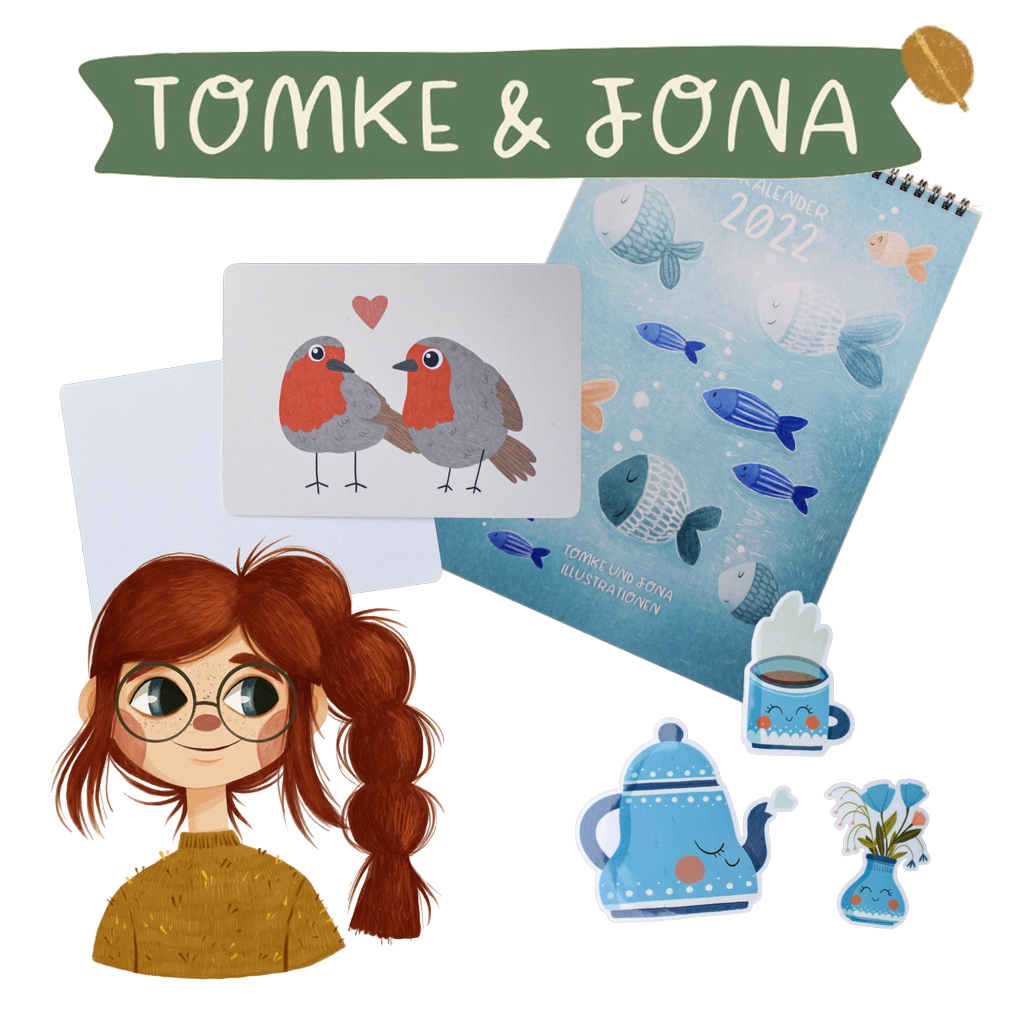 Süße illustrationen von tomke und jona